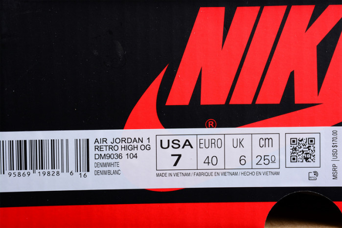 Air Jordan 1 Retro High OG WMNS “Denim” DM9036-104