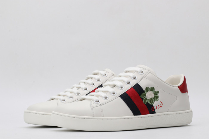 GUCC Ace Embroidered Low-Top Sneaker